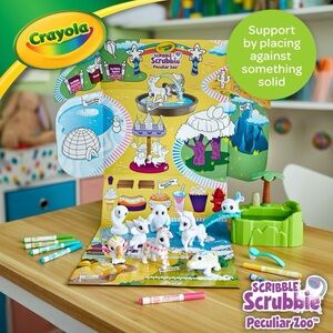 Crayola Scribble Scrubbie Reusable Playmat with Markers